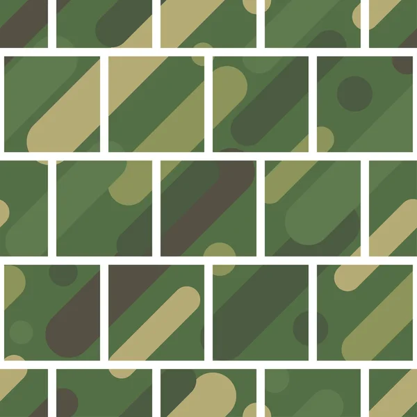 具有伪装图案的无缝矢量背景 军事颜色 绿色橄榄色的范围 纺织品融洽 — 图库矢量图片