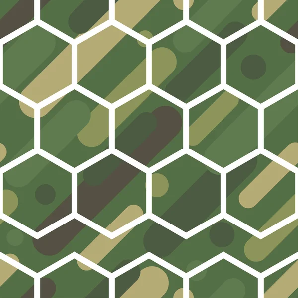 Nahtloser Vektorhintergrund Mit Tarnmuster Die Militärfarben Grün Oliven Farbpalette Textilbeziehung — Stockvektor