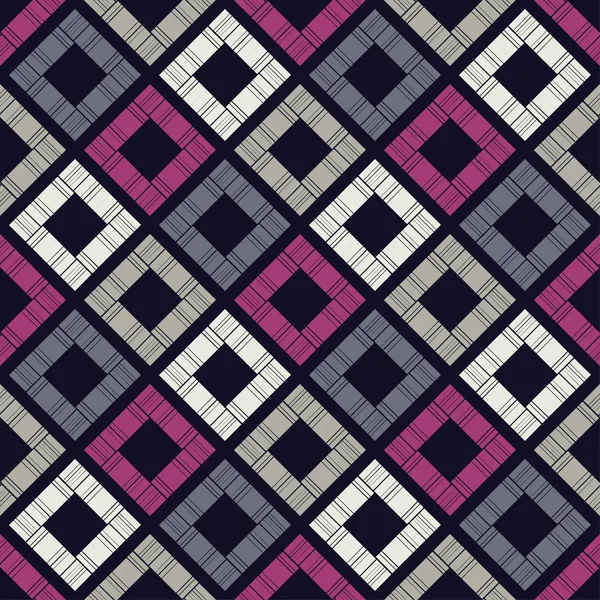 Patrón Geométrico Abstracto Sin Costuras Textura Mosaica Pinceladas Eclosión Manual — Vector de stock