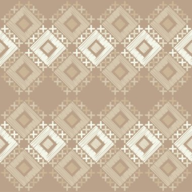 Etnik boho seamless modeli. Nakış. Geleneksel süs. Geometrik arka plan. Kabile desen. Halk motif. Tekstil rapport.