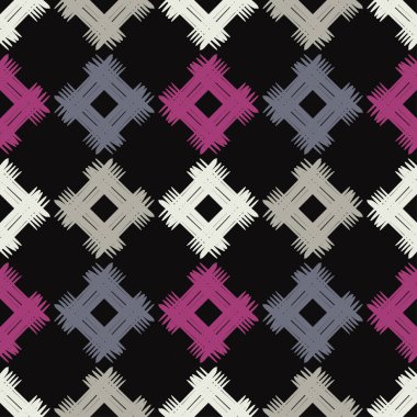 Dikişsiz soyut geometrik desen. Doku patchwork. Nakış. Mozaik doku. Çalışmaları. Kuluçkalık ver. Doku karalamak. Tekstil rapport.