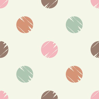 Polka dot seamless modeli. Geometrik arka plan. Çalışmaları. Nokta, daireler ve düğmeler. extile uyum.