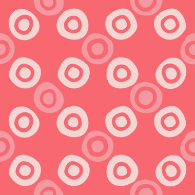 Polka dot seamless modeli. Geometrik arka plan. Çalışmaları. Nokta, daireler ve düğmeler. extile uyum.