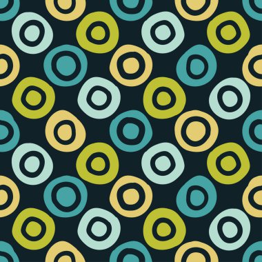 Polka dot seamless modeli. Geometrik arka plan. Çalışmaları. Nokta, daireler ve düğmeler. extile uyum.