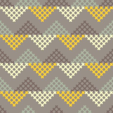 Dikişsiz soyut geometrik desen. Mozaik doku. Doku ile haçlar. Tekstil rapport.