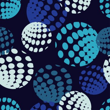 Polka dot seamless modeli. Geometrik arka plan. Çizim bilgisayar. Nokta, daireler ve düğmeler. extile uyum.