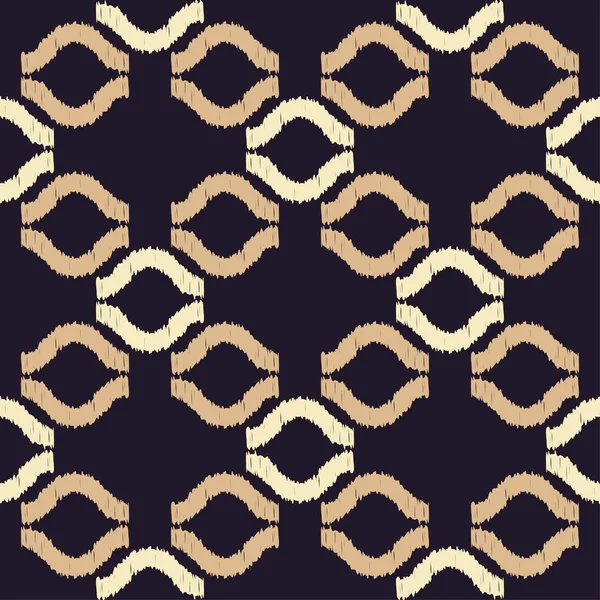 Безшовний Абстрактний Геометричний Візерунок Хвиля Мозаїчна Текстура Робота Пензлем Ручне — стоковий вектор