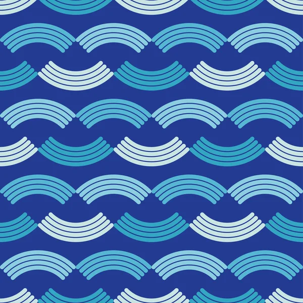 Varrat Nélküli Absztrakt Geometriai Mintázat Hullám Mozaik Textúra Textil Rapport — Stock Vector