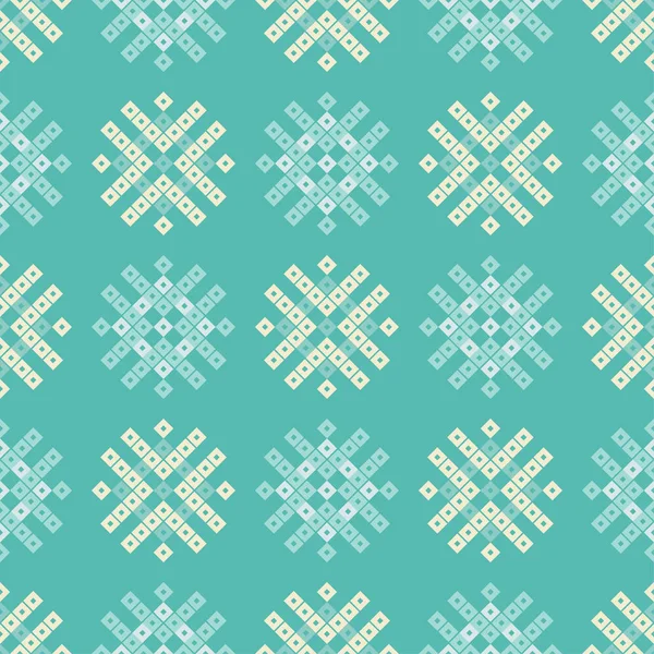 Fondo Vector Sin Costuras Con Copos Nieve Decorativos Patrón Invierno — Archivo Imágenes Vectoriales