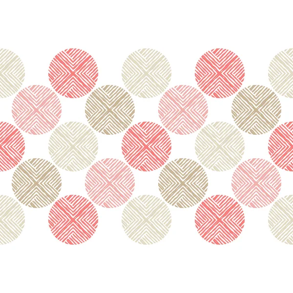 Polka Dot Naadloze Patroon Geometrische Achtergrond Stippen Cirkels Knoppen Kan — Stockvector