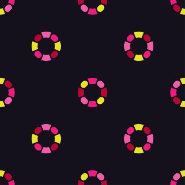 Polka dot seamless modeli. Geometrik arka plan. Nokta, daireler ve düğmeler. Duvar kağıdı, tekstil, ambalaj, web sayfası arka planı davetiye, için kullanılabilir.