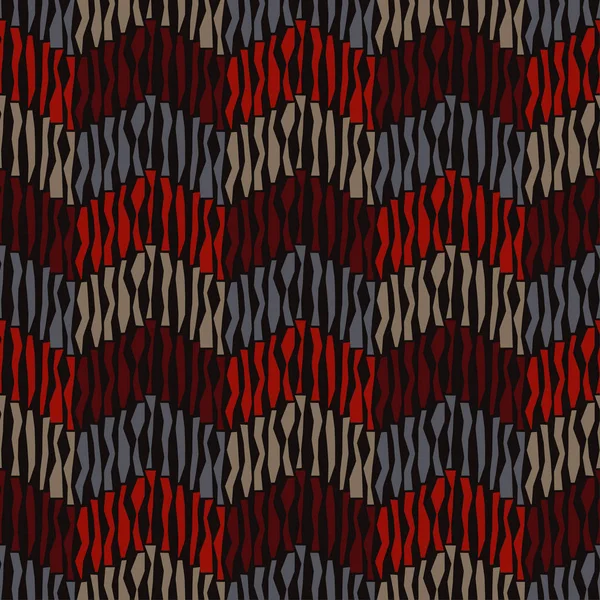 Nahtlose Abstrakte Geometrische Muster Streifen Mosaikstruktur Pinselei Hand Schraffur Kann — Stockvektor