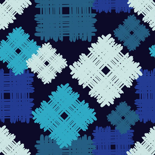 Patrón Geométrico Abstracto Sin Costuras Textura Patchwork Textura Mosaica Pinceladas — Vector de stock