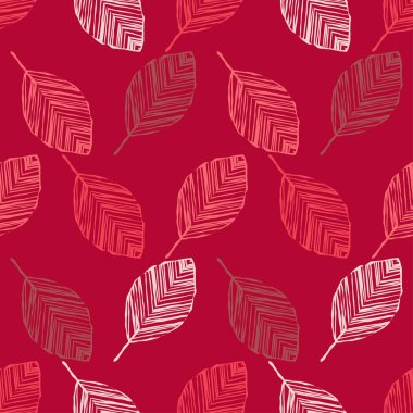 Dekoratif yaprakları ile sorunsuz arka plan. Sonbahar bırakın. Çiçek mozaik. Duvar kağıdı, tekstil, ambalaj, web sayfası arka planı davetiye, için kullanılabilir.