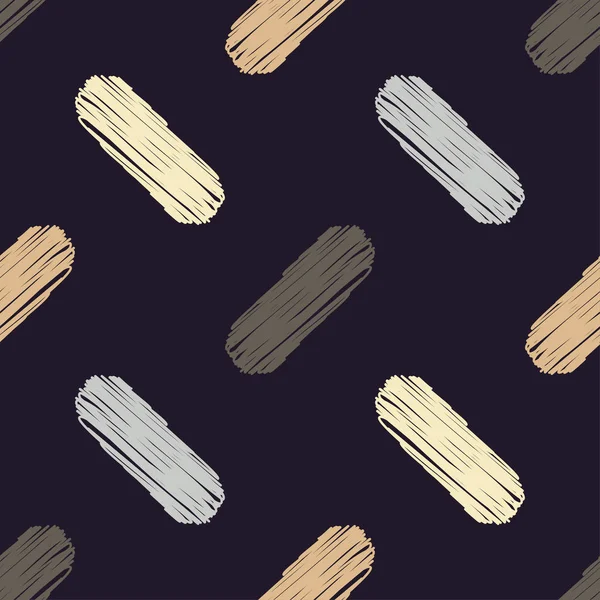 Modèle Géométrique Abstrait Sans Couture Brushwork Éclosion Des Mains Texture — Image vectorielle