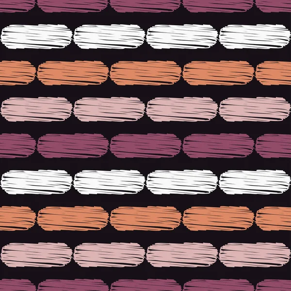Naadloze Abstracte Geometrische Patroon Lijnvoering Hand Broedeieren Krabbel Textuur Mozaïek — Stockvector