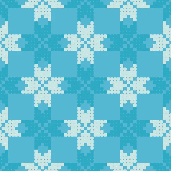 Fondo Vector Sin Costuras Con Copos Nieve Decorativos Patrón Invierno — Archivo Imágenes Vectoriales