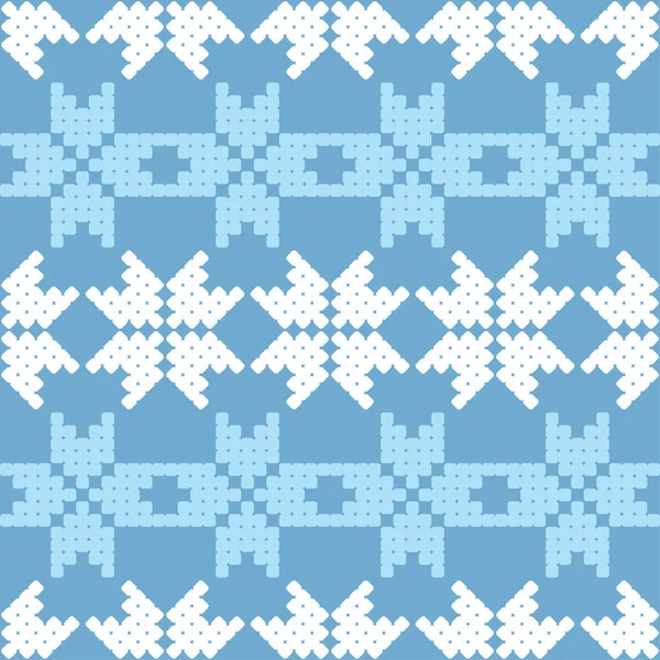 Fond Vectoriel Sans Couture Avec Flocons Neige Décoratifs Modèle Hiver — Image vectorielle