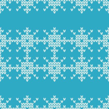 Örme Norveç kar taneleri. Sorunsuz vektör arka plan. Halk motifleri. Kış desen. Duvar kağıdı, tekstil, ambalaj, web sayfası arka planı davetiye, için kullanılabilir.