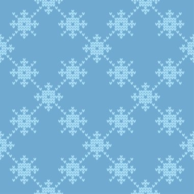 Örme Norveç kar taneleri. Sorunsuz vektör arka plan. Halk motifleri. Kış desen. Duvar kağıdı, tekstil, ambalaj, web sayfası arka planı davetiye, için kullanılabilir.