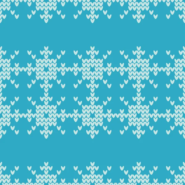 Норвезька Язані Сніжинки Безшовні Вектор Фону Народні Мотиви Взимку Візерунок — стоковий вектор