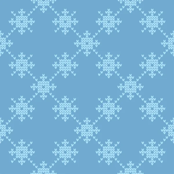 Норвезька Язані Сніжинки Безшовні Вектор Фону Народні Мотиви Взимку Візерунок — стоковий вектор