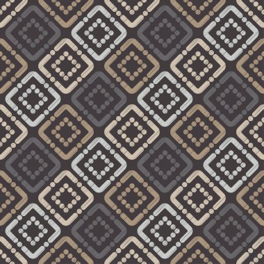 Polka dot seamless modeli. Geometrik arka plan. Nokta, daireler ve düğmeler. Duvar kağıdı, tekstil, ambalaj, web sayfası arka planı davetiye, için kullanılabilir.