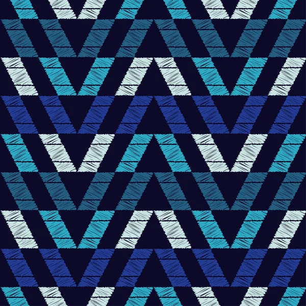 Бесшовный Абстрактный Геометрический Узор Векторный Шаблон Мозаичная Текстура Скриббл Текстура — стоковый вектор