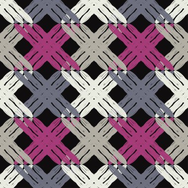 Dikişsiz soyut geometrik desen. Şeritler. Vektör desen. Mozaik doku. Doku karalamak. Duvar kağıdı, tekstil, ambalaj, web sayfası arka planı davetiye, için kullanılabilir.