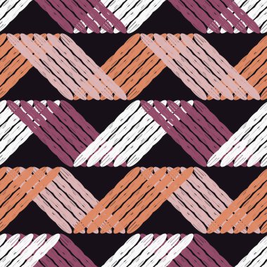 Dikişsiz soyut geometrik desen. Şeritler. Vektör desen. Mozaik doku. Doku karalamak. Duvar kağıdı, tekstil, ambalaj, web sayfası arka planı davetiye, için kullanılabilir.