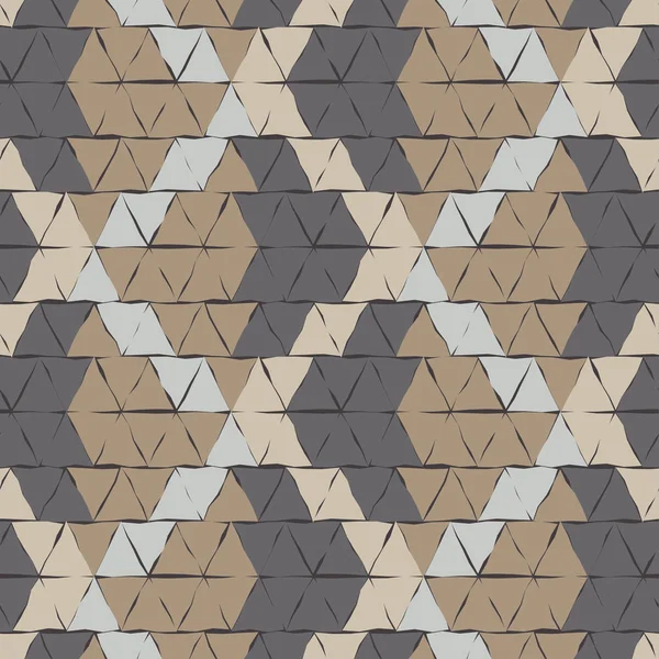Nahtlose Abstrakte Geometrische Muster Dreiecke Vektormuster Mosaikstruktur Kann Für Tapeten — Stockvektor
