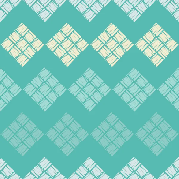 Sömlös Abstrakta Geometriska Mönster Textur Lapptäcke Nettning Vektor Mönster Mosaic — Stock vektor