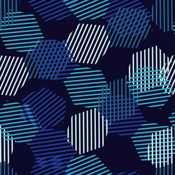 Modèle Géométrique Abstrait Sans Couture Formes Hexagones Modèle Vectoriel Texture — Image vectorielle