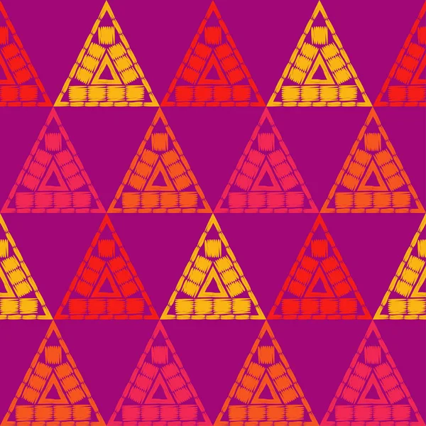 Modèle Géométrique Abstrait Sans Couture Des Triangles Modèle Vectoriel Texture — Image vectorielle