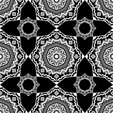 Mandala. Kutsal görüntü. Seamless modeli. Vintage dekoratif öğeler. Oryantal desen vektör çizim. Duvar kağıdı, tekstil, ambalaj, web sayfası arka planı davetiye, için kullanılabilir.