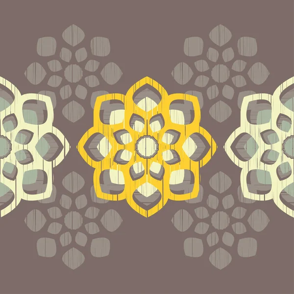 Mandala Ornement Floral Image Sacrée Éléments Décoratifs Vintage Modèle Oriental — Image vectorielle
