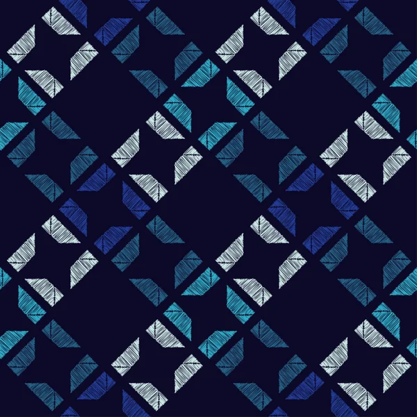 Trendiga Sömlösa Mönster Mönster Klotter Textur Vector Geometrisk Bakgrund Mosaic — Stock vektor