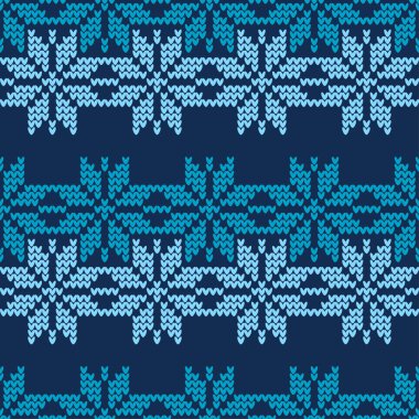 Örme Norveç kar taneleri. Sorunsuz vektör arka plan. Halk motifleri. Kış desen. Duvar kağıdı, tekstil, ambalaj, web sayfası arka planı davetiye, için kullanılabilir.