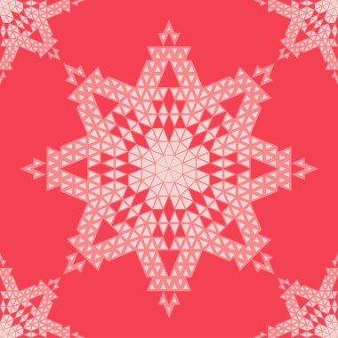 Sorunsuz vektör arka plan. Üçgenler sekizgen yıldızdan. Çokgenler. Mozaik doku. Duvar kağıdı, tekstil, ambalaj, web sayfası arka planı davetiye, için kullanılabilir.