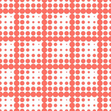 Polka dot seamless modeli. Rakamlar büyük ve küçük topları. Geometrik arka plan. Nokta, daireler ve düğmeler. Duvar kağıdı, tekstil, ambalaj, web sayfası arka planı davetiye, için kullanılabilir.