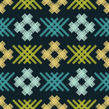 Patchwork doku. Dokuma. Kuluçkalık ver. Son moda dikişsiz desen tasarımlar. Vektör geometrik arka plan. Duvar kağıdı, tekstil, ambalaj, web sayfası arka planı davetiye, için kullanılabilir.