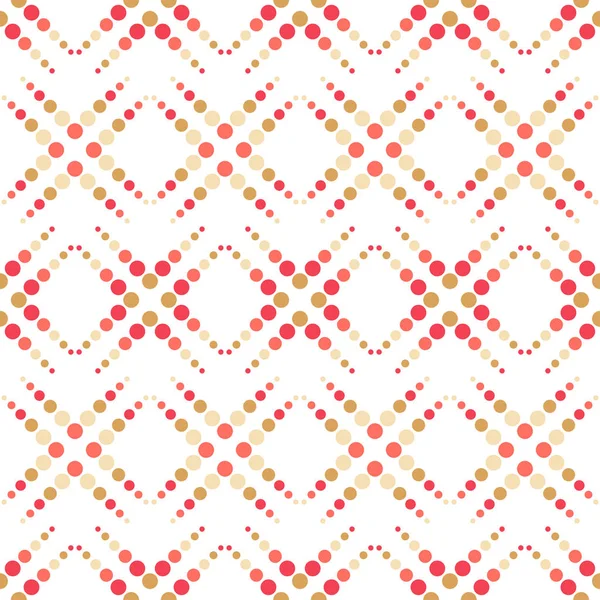 Polka Dot Naadloze Patroon Vormen Van Grote Kleine Puntjes Geometrische — Stockvector