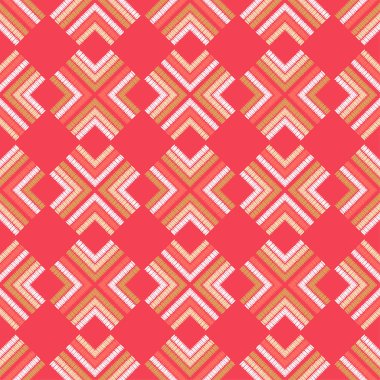 Etnik boho seamless modeli. Şekilleri'nden el-Shading şeritler. Geleneksel süs. Kabile desen. Halk motif. Duvar kağıdı, tekstil, davetiye, web sayfası arka planı için kullanılabilir.