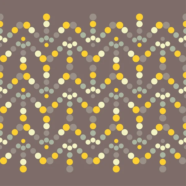 Patrón Sin Costuras Lunares Figuras Círculos Grandes Pequeños Fondo Geométrico — Vector de stock