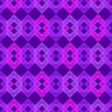 Etnik boho seamless modeli. Mozaik çizgili şekil. Geleneksel süs. Kabile desen. Halk motif. Duvar kağıdı, tekstil, ambalaj, web sayfası arka planı davetiye, için kullanılabilir.
