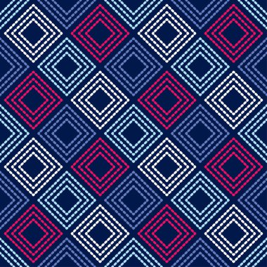 Son moda dikişsiz desen tasarımlar. Quadrangles çizgi üzerinden bir mozaik. Vektör geometrik arka plan. Duvar kağıdı, tekstil, ambalaj, web sayfası arka planı davetiye, için kullanılabilir.