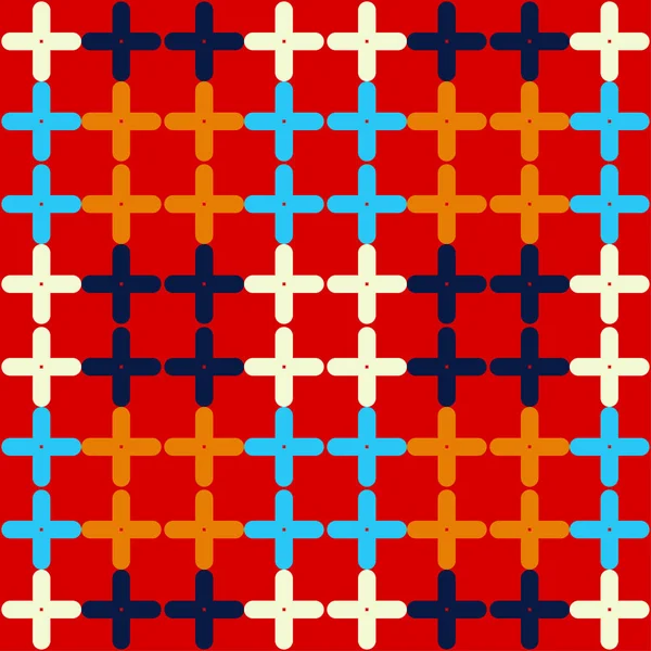 Modny Wzór Wzory Mozaika Krzyży Tło Geometrycznych Mogą Być Używane — Wektor stockowy