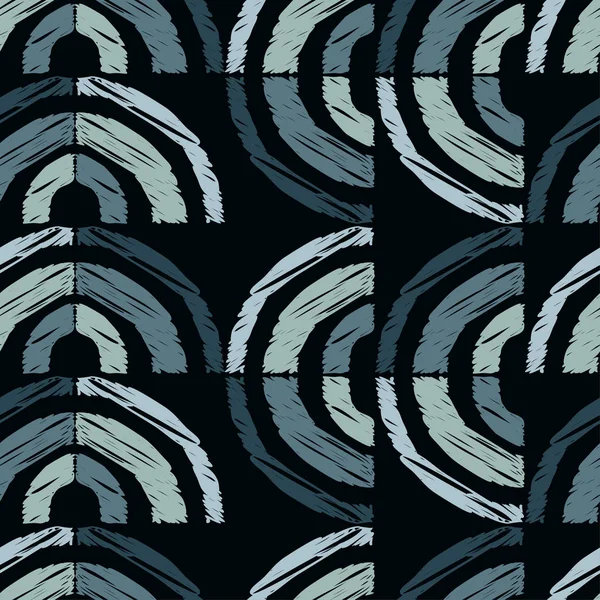 Polka Dot Seamless Pattern Мозаика Окрашенных Частей Круга Геометрический Фон — стоковый вектор