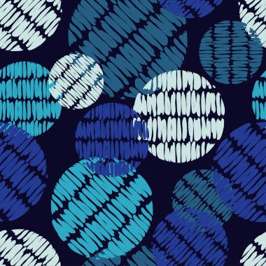 Polka dot seamless modeli. Çizilmiş daireler şeritler. Geometrik arka plan. Duvar kağıdı, tekstil, davetiye, web sayfası arka planı için kullanılabilir.