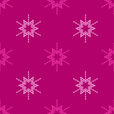 Dekoratif yıldız ile Seamless modeli. Noktalarından oluşan yıldız. Duvar kağıdı, tekstil, ambalaj, web sayfası arka planı davetiye, için kullanılabilir.